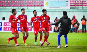 पहिलो हाफमा नेपाललाई १–० को अग्रता