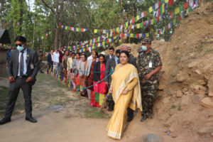 राष्ट्रपति भण्डारीद्वारा कांक्रेविहारको अवलोकन