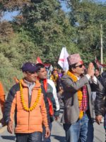 लोकतान्त्रिक वाम गठबन्धनको चुनावी अभियान : छम्पी र डुकछापका जनताले गरे नेताको स्वागत