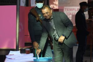 कांग्रेस महामन्त्री गगन थापाले मैतीदेवीबाट गरे मतदान