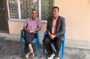 अमनलाल मोदीको घरदैलोमा महेश आचार्य