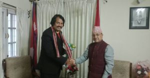 कांग्रेस उपसभापति खड्का र जनमत पार्टीका अध्यक्ष राउतबीच भेटवार्ता