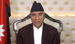 कांग्रेसबाट निर्वाचित सांसदहरूलाई प्रधानमन्त्रीकाे वालुवाटारमा चियापान