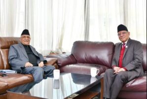 नीति कार्यक्रम, सरकार सञ्चालनका बारे ‘प्रचण्ड’ र ओलीबीच छलफल