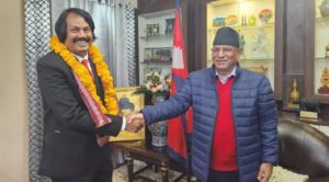 प्रचण्डलाई पनि भेटे सिके राउतले