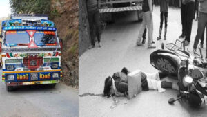 ट्रकले मोटरसाइकललाई ठक्कर दिँदा एक युवतीको मृत्यु