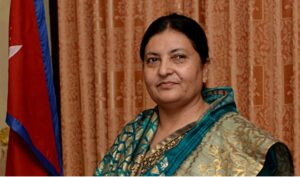 पूर्वराष्ट्रपति भण्डारीद्वारा मतदान