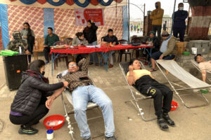 वार्षिकोत्सवमा ५९ जनाले गरे रक्तदान