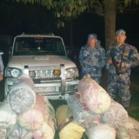 सुनसरीमा २८५ किलो गाँजाससहितको गाडी छाडी भाग्ने ड्राईभरको खोजी जारी