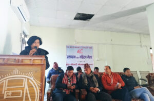 रक्तदान तथा  महिला भेला कार्यक्रममा कोमल वली