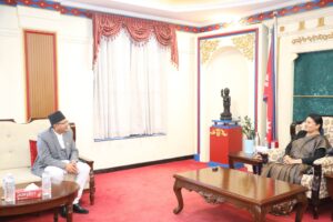 राष्ट्रपति भण्डारी र सभामुख घिमिरेबीच भेटवार्ता