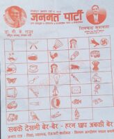 मौन अवधिमा जनमतले सूर्य चिन्ह नभएको नमुना मतपत्र बाँडेकाे एमालेकाे आरोप