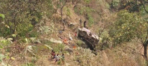 पाल्पामा बस दुर्घटनामा एक महिलाको मृत्यु, ३८ घाइते