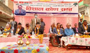 तनहुँ-१ मा गाेविन्द भट्टराईलाई भाेट मागे गठबन्धनका शीर्षनेताहरुले (फाेटाेफिचर)