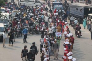 मिटरब्याजपीडितको आन्दोलन आज पनि जारी (तस्बिरसहित)