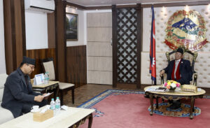 प्रधानमन्त्री दाहाल र राष्ट्रियसभाका अध्यक्ष तिमिल्सिनाबीच भेटवार्ता