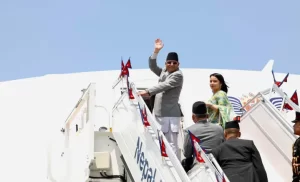 प्रधानमन्त्री दाहाल नयाँ दिल्ली प्रस्थान