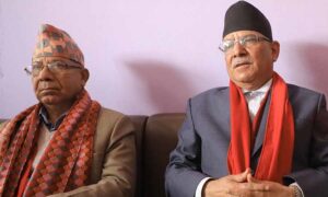 प्रचण्डको व्यवहारबाट माधव नेपाल असन्तुष्ट, गठबन्धन धरापमा पर्ने चेतावनी