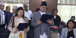 रास्वपाकि सांसदकंसाकारले लिइन शपथ