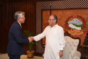 प्रधानमन्त्री प्रचण्ड र अमेरिकी सहायक विदेशमन्त्री लुबीच भेटवार्ता
