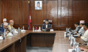 बालुवाटारमा मन्त्रीपरिषद् बैठक जारी