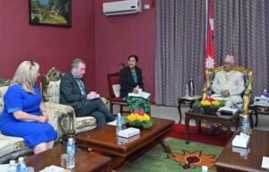 राष्ट्रपतिसँग आयरल्याण्डका सभाध्यक्षको भेट