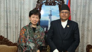 सभामुखसँग राष्ट्रसङ्घका उपमहासचिव नाकामित्सुको भेट