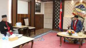 प्रधानमन्त्री दाहाल र एमाले अध्यक्ष ओलीबीच भेटवार्ता