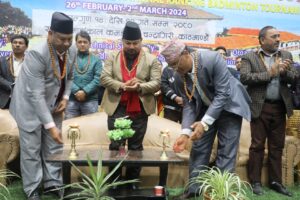 तेह्रौँ संस्करणको पुष्पलाल स्मृति राष्ट्रिय र्याङ्किङ ब्याडमिन्टन प्रतियोगिता चन्द्रागिरिमा