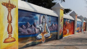 भित्ते चित्र बनाउँदै काठमाण्डौ महानगरपालिका
