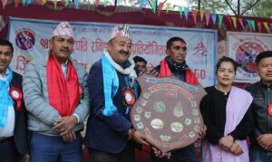जिल्लास्तरीय राष्ट्रपति रनिङ शिल्ड टेम्केको पोल्टामा