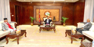 शीर्ष तीन दलका नेताबीचको छलफल सकारात्मक