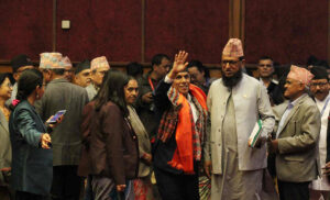 राष्ट्रिय सभा अध्यक्षमा निर्वाचित भएपछि नारायण दाहाल (तस्बिरहरू)