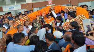 जनकपुरमा महासेठलाई १०१ किलोको माला