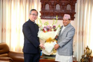 परराष्ट्रमन्त्री श्रेष्ठलाई भेट्न सिंहदबार पुगे चिनियाँ राजदूत