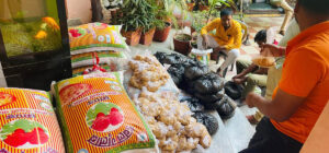 महोत्तरीका अग्निपीडितलाई राहत सामग्री जुटाइँदै