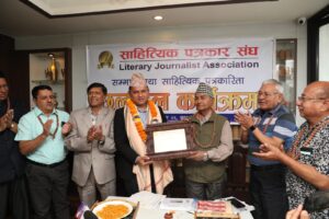 प्रेस काउन्सिल अध्यक्ष बस्नेत सम्मानित