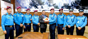 आइजिपी कृष्ण मूर्तिबीच आज प्रहरी प्रधान कार्यालयमा शिष्टाचार भेटघाट