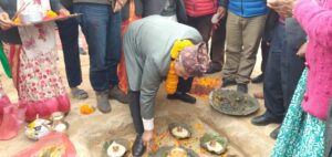 बागमती मुख्यमन्त्री जम्कट्टेलद्वारा भवन शिलान्यास