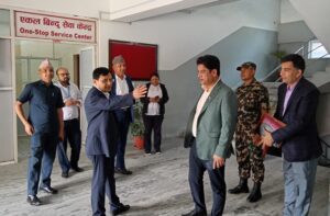 मन्त्री भण्डारीद्वारा उद्योग परिसरको छड्के अनुगमन