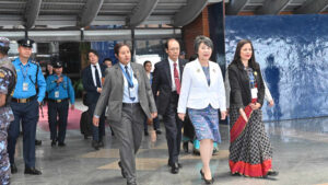 जापानी परराष्ट्रमन्त्री योको काठमाडौंमा (तस्वीरहरू)