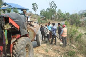 मुहान सुकेपछि खानेपानीका लागि ट्याङ्करमा निर्भर