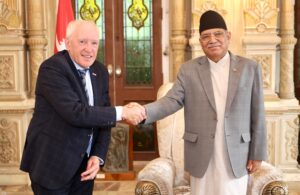 प्रधानमन्त्रीसँग ‘युएन एफसिसी एसबिएसटिए’ का अध्यक्षको शिष्टाचार भेट