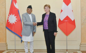 राष्ट्रपति पौडेल र स्वीट्जरल्याण्डका राष्ट्रपति एमहर्डबीच भेटवार्ता