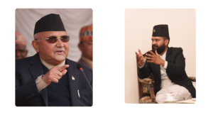 बालेनप्रति ओलीको कटाक्ष- भैँसीको ढाडमा लात्तीले हानेँ भनेर झिँगा दङ्ग परेको हुन्छ