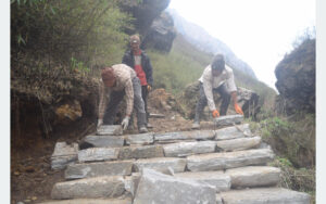 धवलागिरि आइफल पदमार्ग निर्माणमा तीव्रता