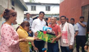 भद्रपुर नगरपालिकाद्वारा करेसाबारी प्रवर्द्धन गर्न किसानलाई सहयोग