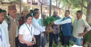 किसानलाई आत्मनिर्भर बनाउन पाँच हजार बिरुवा वितरण