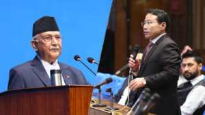 प्रधानमन्त्री ओलीले बोल्दैगर्दा वर्षमानको नियमापत्ति– सभामुखले प्रधानमन्त्रीलाई रुलिङ गर्नुपर्‍यो