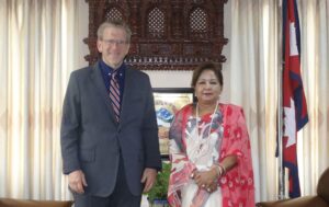 परराष्ट्रमन्त्री डा राणासँग अमेरिकी राजदूतको शिष्टाचार भेट